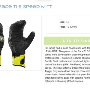 LEKI World Cup Race Kids' Alpine Ski Racing Mitts